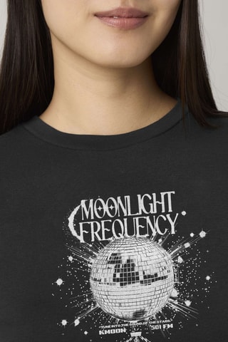 T-shirt Essential Sporty Moonligh - Zwart