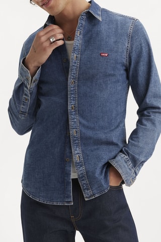 Overhemd Slim Fit - Blauw - Blauw