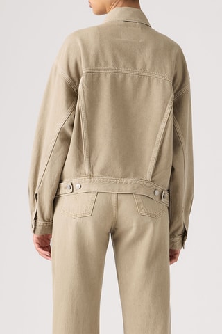 Spijkerjasje 90S Trucker Chipped Winter Twig Trkr - Beige