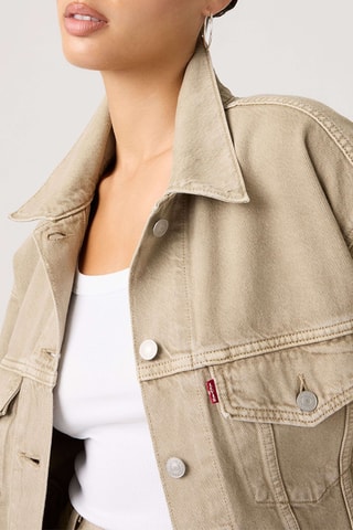 Spijkerjasje 90S Trucker Chipped Winter Twig Trkr - Beige