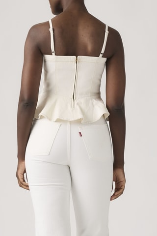 Spijkertop Anderson Flounce Top Truth Slip - Wit