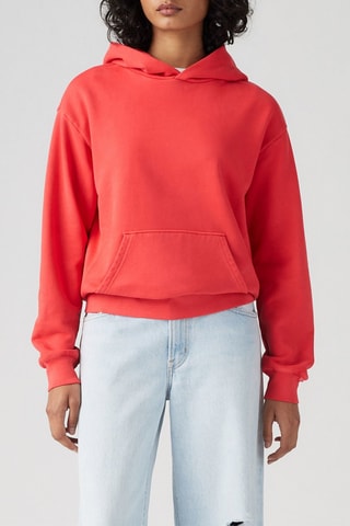 Sweater met capuchon - Rood - Rood