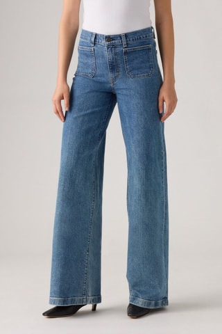 Jeans wide legs - Blauw - Blauw