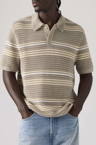 Polo Laguna Sweater Polo Terrace Stripe V2 Vi - Kaki