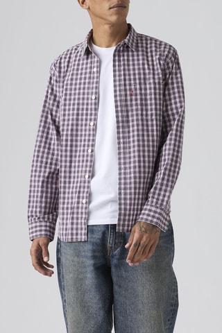 Blouse Sunset 1 Pocket Standard Yahya Plaid - Blauw