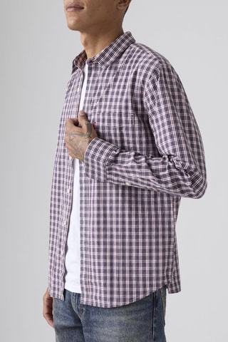 Blouse Sunset 1 Pocket Standard Yahya Plaid - Blauw