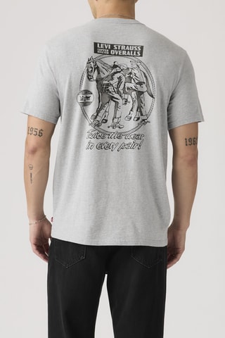 T-shirt Relaxed Fit Archival Overal - Grijs