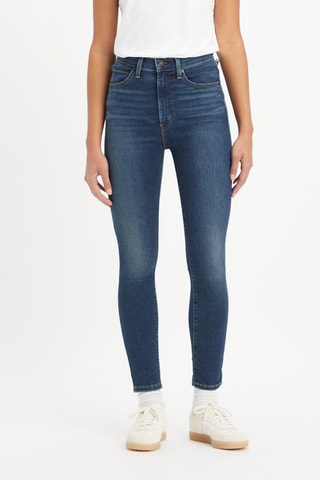 Jeans Hoge Taille Retro High Skinny - Blauw - Blauw