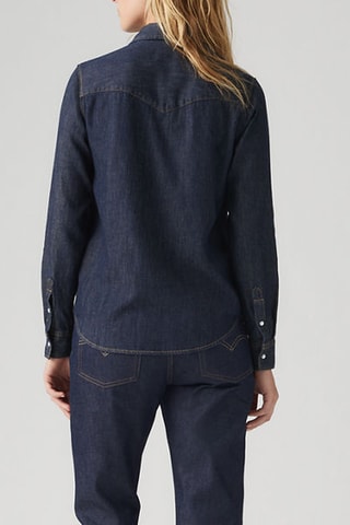 Spijkerblouse Iconic Western Today'S News - Donkerblauw