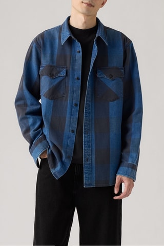 Overhemd relaxed - Blauw - Blauw