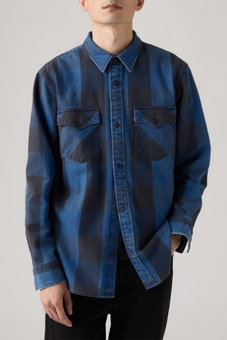 Overhemd relaxed - Blauw - Blauw