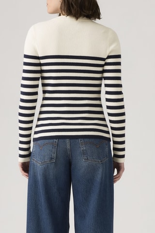 T-shirt Rib Adrienne Stripe Egret - Ecru