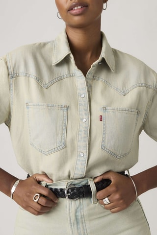 Spijkerblouse Teodora Western De Oro Western - Geel