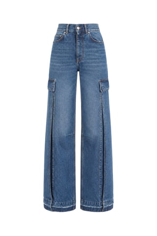 Jean taille haute - Bleu