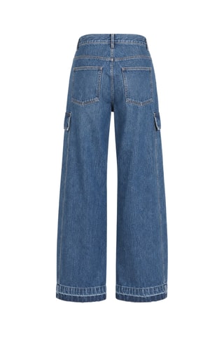 Jean taille haute - Bleu