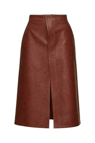 Jupe midi - Marron