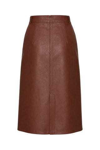 Jupe midi - Marron