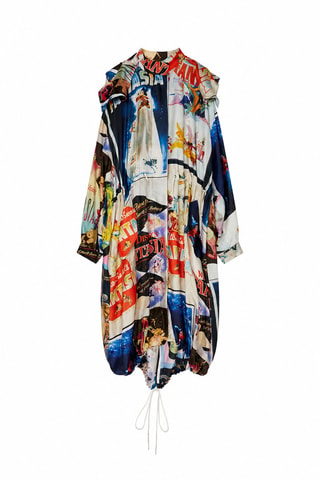 Veste longue en soie - Multicolore