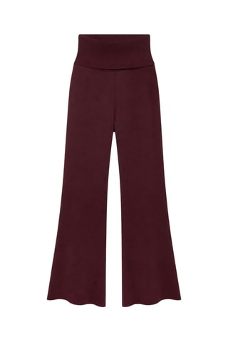Pantalon taille haute - Marron
