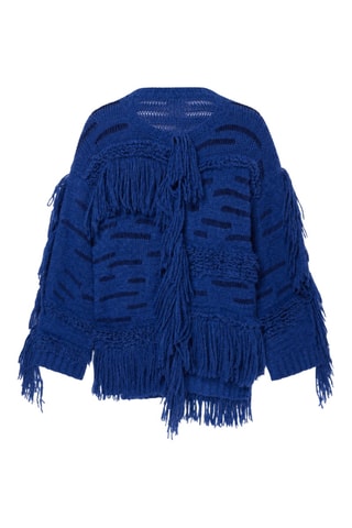 Pull en laine et alpaga - Bleu