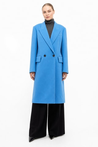Manteau en laine - Bleu
