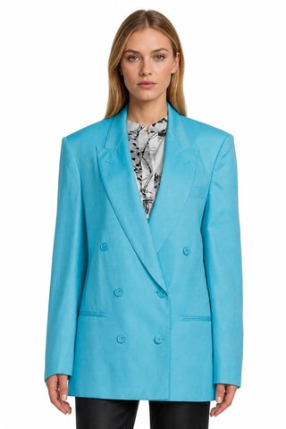 Veste en lin - Bleu