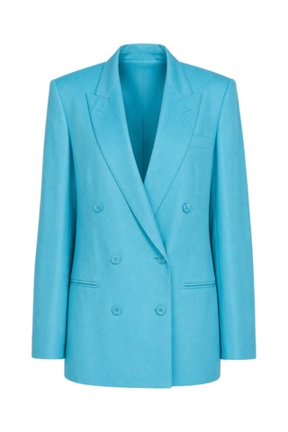 Veste en lin - Bleu