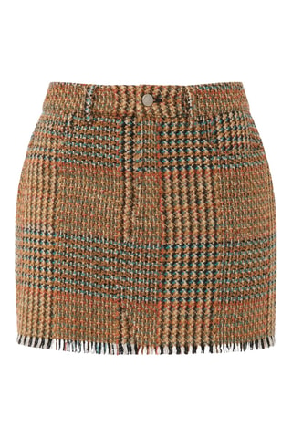 Minijupe en laine - Marron