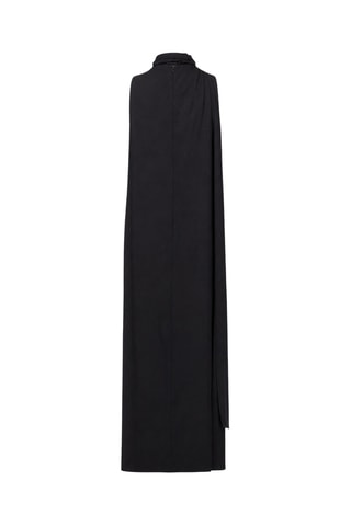 Asymmetrische Mouwloze Jurk - Zwart