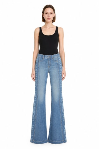 Pantalon flare - Bleu