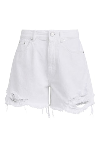Short en jean - Blanc