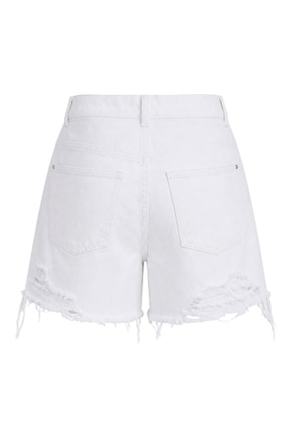Short en jean - Blanc