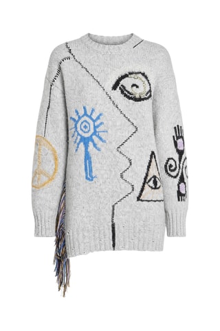 Pull en laine et alpaga - Multicolore
