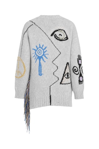 Pull en laine et alpaga - Multicolore