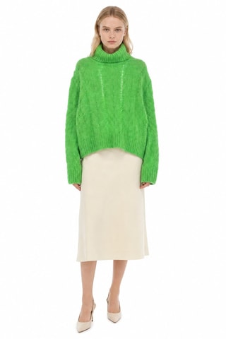 Pull en alpaga - Vert