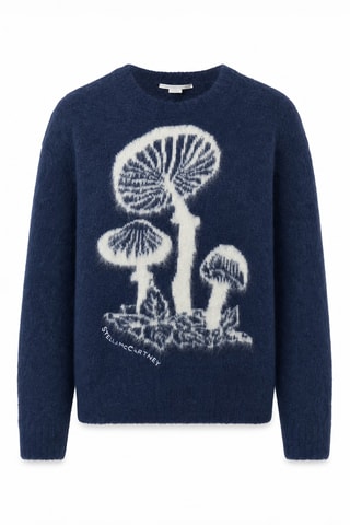 Pull en alpaga - Bleu marine