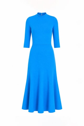 Robe midi - Bleu