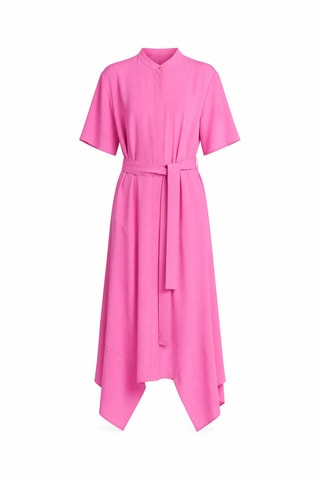 Robe chemise en soie - Rose