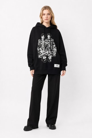 Sweat à capuche Les Beatles - Noir