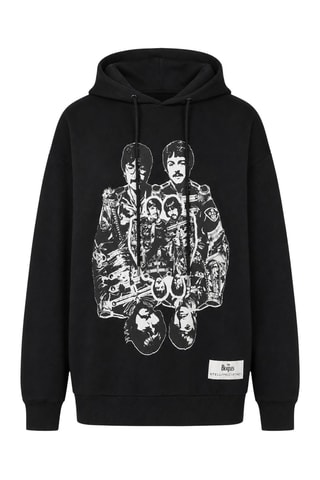 Sweat à capuche Les Beatles - Noir