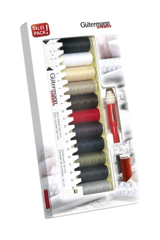Caixa de 11 bobinas, régua e seam-fix mini
