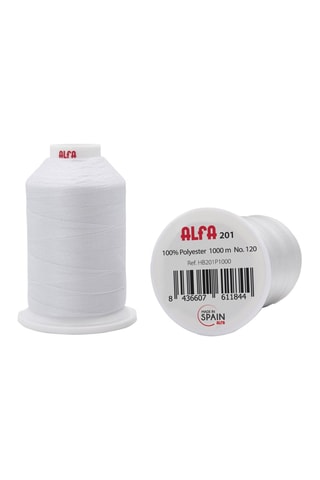 Bobine de fil - 1000 m - Blanc