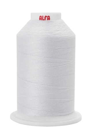5 bobinas de linha - 1000 m - Branco