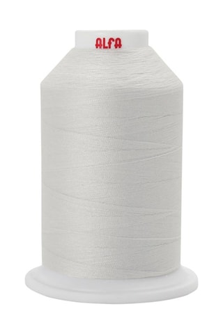 5 bobinas de linha - 1000 m - Branco