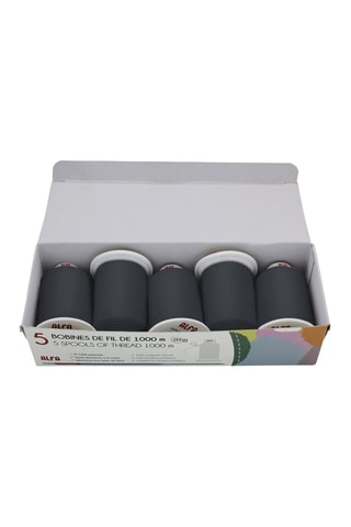 5 bobinas de linha - 1000 m - Antracite