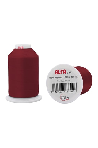 5 bobinas de linha - 1000 m - Vermelho