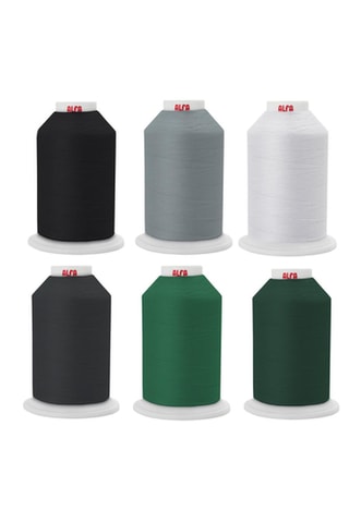 8 x Bobine de fil - 1000 m - Multicolore