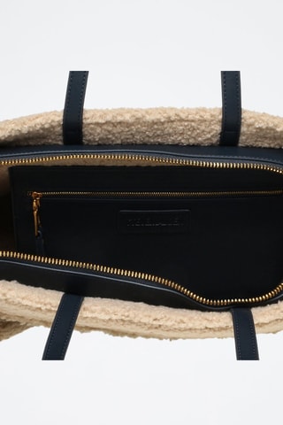Sac porté épaule et pochette Amaia - Bleu marine et beige
