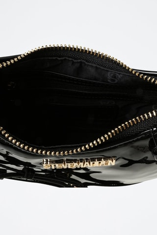 Sac bandoulière verni Liana 2 - Noir