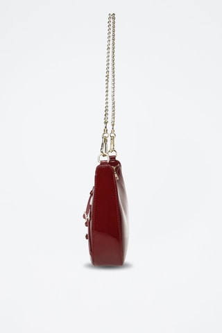 Sac bandoulière verni Liana 2 - Rouge
